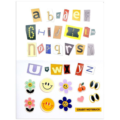 Sổ Weekly Plan Khổ Vuông 144 Trang 130gsm + Kèm Sticker Composition Collection - Crabit Notebuck 1595 - Xanh Mint