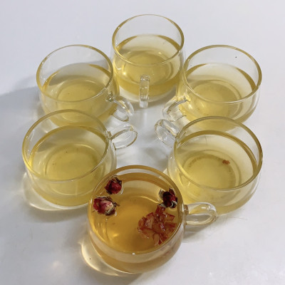 BỘ 6 LY THỦY TINH UỐNG TRÀ DÁNG THẤP - VD721