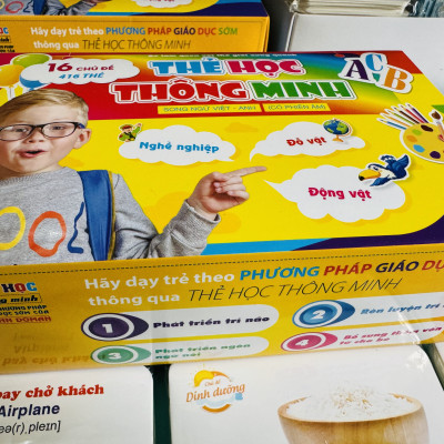 Bộ Thẻ Học Thông Minh 416 Thẻ 16 chủ đề (Song ngữ Việt Anh)