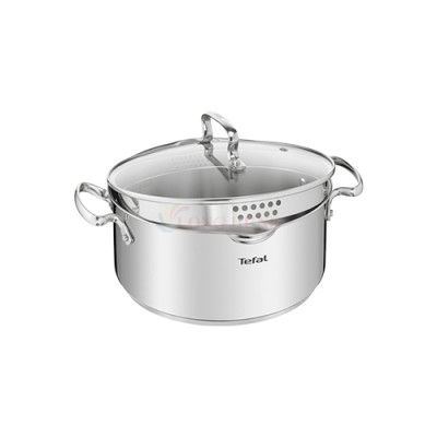 Nồi Inox cao cấp Tefal Duetto Plus (18cm x 2.0L/20cm x 2.9L/22cm x 6.1L/24cm x 5.0L/28cm x 10.0L) - Hàng chính hãng