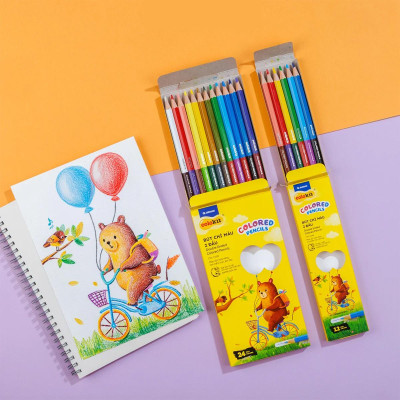 Hộp 6 Bút Chì Màu Hai Đầu - Double Ended Colored Pencils - Colokit CPC-C034