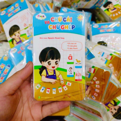 Flashcard- Bộ Thẻ Chữ Cái và Chữ Ghép giúp bé nhận biết mặt chữ và đọc dễ dàng