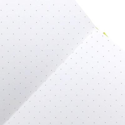 Sổ Dot Khổ Vuông 140 Trang 130gsm + Kèm Sticker Composition Collection - Crabit Notebuck 1594 - Vàng Chanh Lime