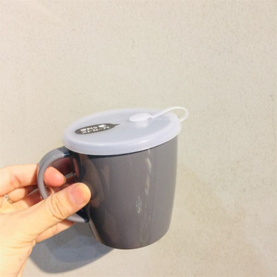Cốc nhựa có nắp mềm Yamada 300ml, có quai cầm sử dụng được trong lò vi sóng - nội địa Nhật Bản