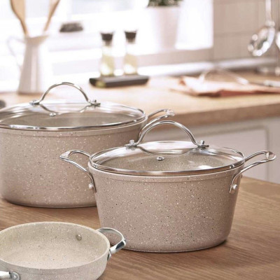 Nồi chống dính Korkmaz Granita- Thổ Nhỹ Kì - Hàng Chính Hãng 