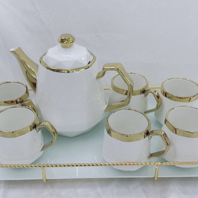 BỘ ẤM CHÉN KÈM KHAY PHA TRÀ CÀ PHÊ PHONG CÁCH BẮC ÂU HIỆN ĐẠI SANG TRỌNG - ANTH642