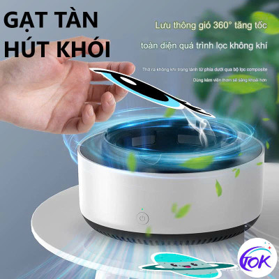 Gạt Tàn Không Khói với Lọc Không Khí Tự Động Không Gian Sạch Sẽ: - Mâu Mới Loại Tốt