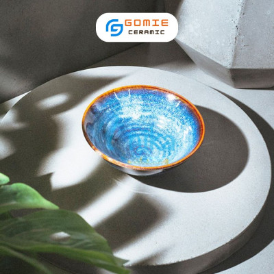 Bát Cơm Miệng Loe Xanh Hoả Biến