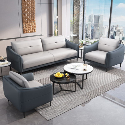 Bộ sofa băng văn phòng bọc da cao cấp Tundo HVPCT-19