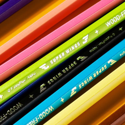 Hộp 24 Bút Chì Màu Superwings - Deli C126-24