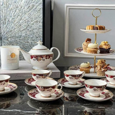 Bộ ấm trà hoàng gia đỏ Imperial Hàng chính hãng