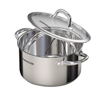 NỒI INOX 304 ĐÁY LIỀN SUNHOUSE SHG706-24 - Hàng Chính Hãng