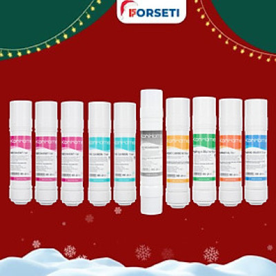 Trọn bộ combo 10 lõi lọc Korihome dành cho máy lọc nước WPK-60-S Hàng chính hãng