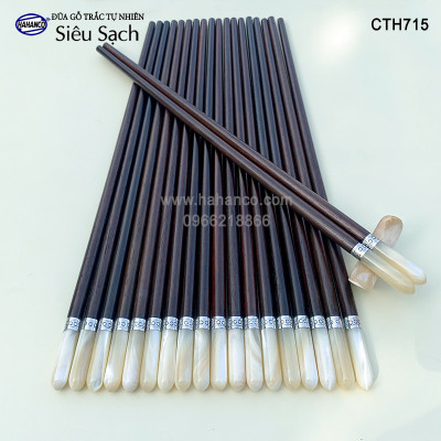 Đũa Trắc đầu ốc biển đai Bạc Super VIP - đủ mẫu (10 đôi/Hộp) dành cho nhà giàu - Sang trọng - Đẳng cấp