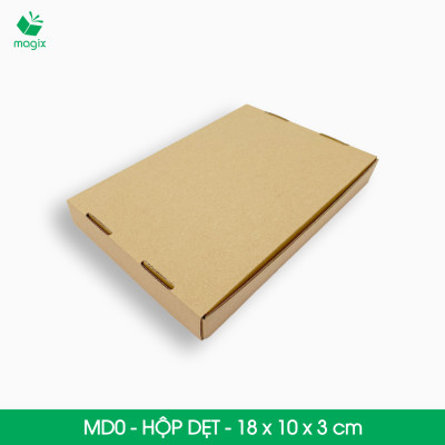 MD0 - 18x10x3 cm - 25 Thùng hộp carton trơn đóng hàng