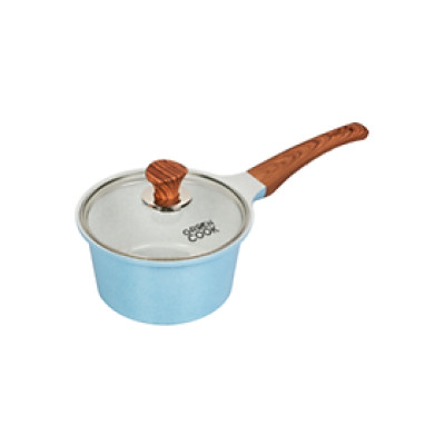 Nồi đúc men đá xanh Sapphire tay cầm chống bỏng 18-20-24cm Green Cook GCS09-18IH - Dùng cho mọi loại bếp - Gian hàng chính hãng greencook