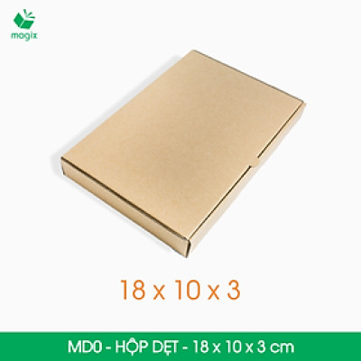 MD0 - 18x10x3 cm - 25 Thùng hộp carton trơn đóng hàng