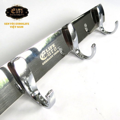 Móc treo quần áo 5 chấu Metal mạ Chrome Eurolife EL-M4 ( Trắng bạc)