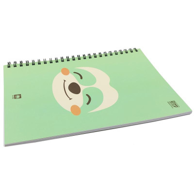 Sổ Lò Xo A5 Kẻ Ngang 100 Trang 70gsm - Elephant WP-106 - Màu Xanh Lá