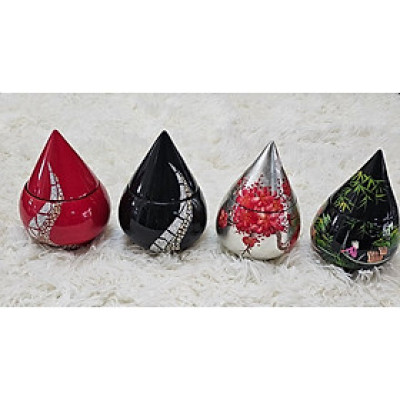 Hủ nhọn sơn mài cao cấp Thanh Bình Lê size 14x11 cm đựng bánh kẹo mứt, vật dụng nhỏ, trang trí bàn kệ, nhà cửa, văn phòn