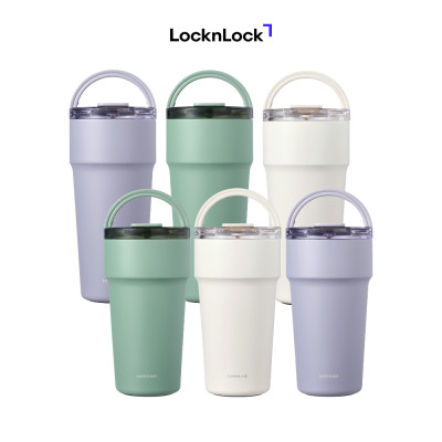 Ly Giữ Nhiệt Locknlock LocknLock LHC4416 710ml, LHC4419 900ml Thép Phủ Sứ, Hàng Chính Hãng, Kèm Ống Hút - JoyMall