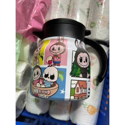 Ấm pha trà giữ nhiệt inox 800ml  Linh Chi Bedding họa tiết LaBuBu hình ngộ nghĩnh đáng yêu cho bé