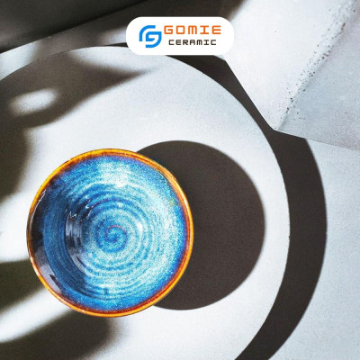 Bát Cơm Miệng Loe Xanh Hoả Biến