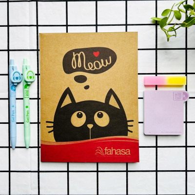 Combo 5 Tập Học Sinh Funny Cats 4 Ô Ly 100 Trang 100gsm - Fahasa 01 (Mẫu Màu Giao Ngẫu Nhiên)