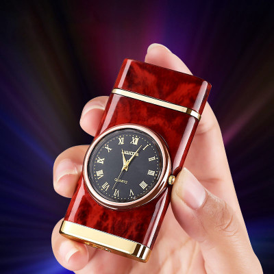 Vỏ Hột Quẹt Bật Lửa Gas HF602 Khò 1 Tia Kiêm Đồng Hồ La Mã - Nhiều Màu Nhiều Họa Tiết