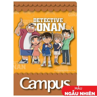 Combo 5 Tập Conan 1B Team - B5 4 Ô Ly 48 Trang ĐL 120g/m2 - Campus NB-BCOB48 (Mẫu Màu Giao Ngẫu Nhiên)