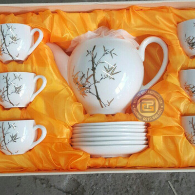 BỘ ẤM CHÉN SỨ PHA TRÀ TRUYỀN THỐNG ( GIAO NGẪU NHIÊN ) - ANTH627