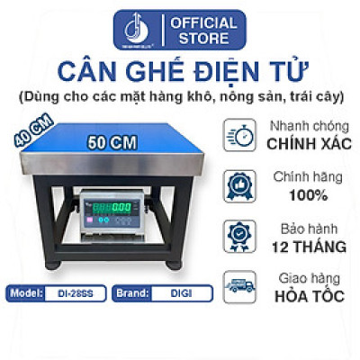 Cân Ghế Điện Tử DI28SS - Mặt Bàn Cân 400x500MM - Đầu Chống Nước