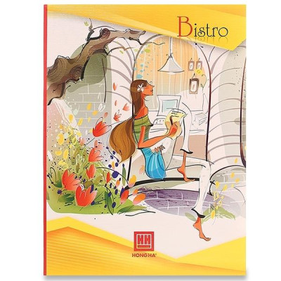 Vở Class Bistro - 4 Ly Ngang 200 Trang - Hồng Hà 0403 (Mẫu Màu Giao Ngẫu Nhiên)