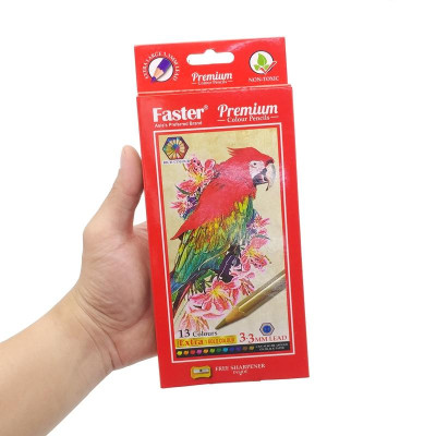Hộp 13 Bút Chì Màu Premium - Faster CP-FP385-13L