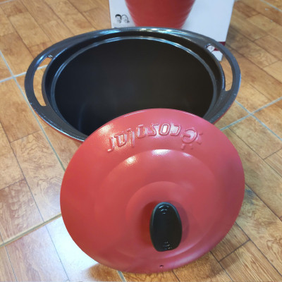 Nồi hầm nhôm đúc Hàn Quốc T&K Eco Solar 24cm thành cao 18cm dung tích 6L đáy từ