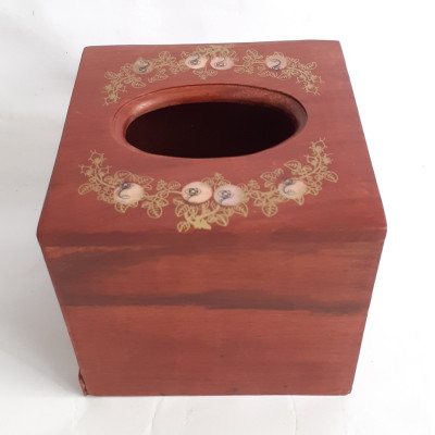 Hộp đựng giấy ăn bằng gỗ hương Cao cấp