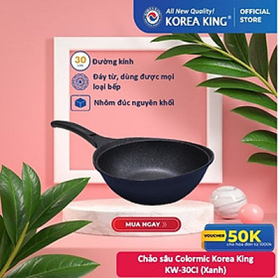 Chảo sâu Colormic Korea King KW-30CI (đường kính 30cm) - Hàng chính hãng