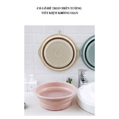 Thau nhựa gấp gọn tiện lợi nhiều size