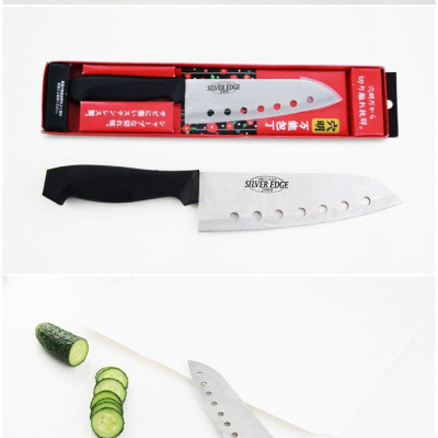 Dao Thái Làm Bếp Có Lỗ Echo Lưỡi Bằng Thép Không Gỉ Sắc Bén