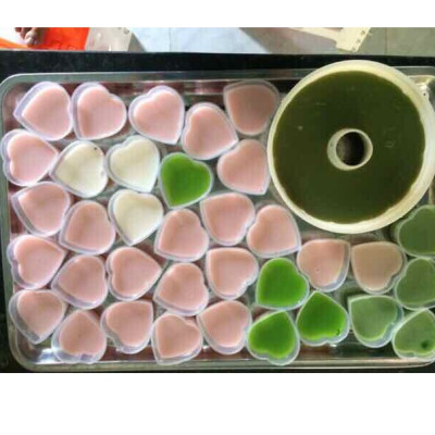 Sét 50 Khuôn Làm Bánh Flan Rau Câu Sữa Chua Hình Trái Tim Có Nắp 