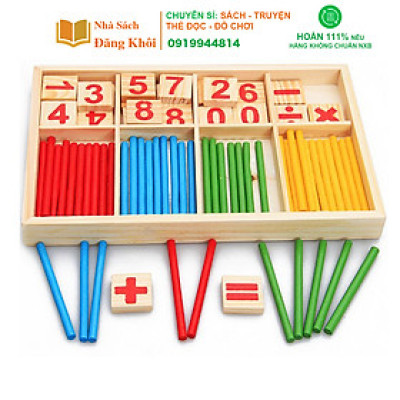 Bộ que tính học toán cho bé giúp bé học làm quen với phép tính cơ bản
