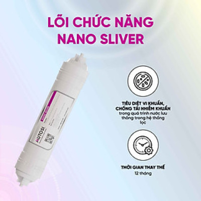 Combo 4 lõi lọc nước chức năng Mutosi TKNH - Lõi T33/GAC, Khoáng đá, Hồng ngoại xa, Nano bạc - Hàng chính hãng Mutosi