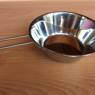 Tô inox có tay cầm Echo Metal (Φ12/ Φ13/ Φ16cm) - Hàng nội địa Nhật Bản