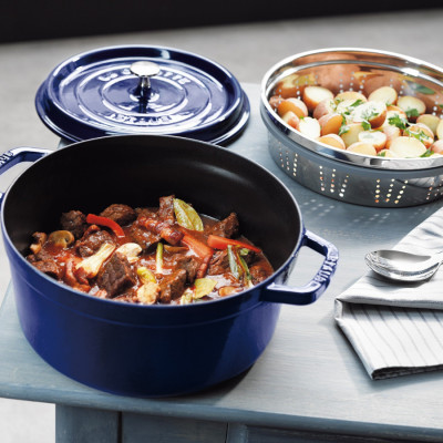 Staub - Nồi tròn màu xanh đen - 26cm (5.2L)
