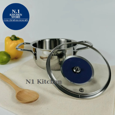 Nồi inox cao cấp thân thấp Korkmaz Perla - Hàng Chính Hãng