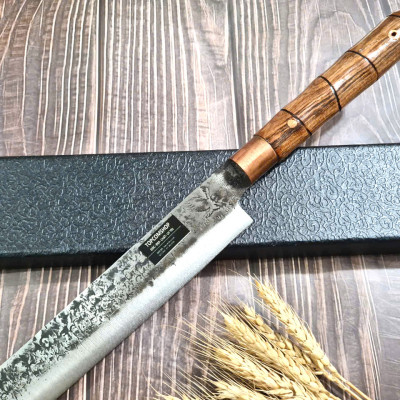 DAO BẾP PHÚC SEN -       DAO BẾP SASHIMI MẶT HOA VĂN MÃ F1 N4