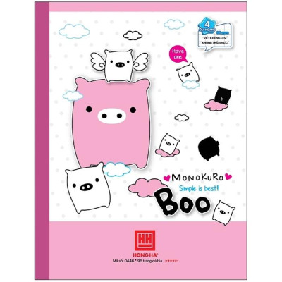 Combo 5 Vở 4 Ly Ngang 96 Trang 80gsm Class Heoboo - Hồng Hà 0446