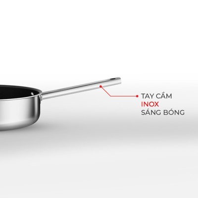 CHẢO INOX CHỐNG DÍNH ELMICH 2 LỚP SIZE 20CM CAO CẤP ĐÁY LIỀN TRI-MAX XS MÃ 2353751