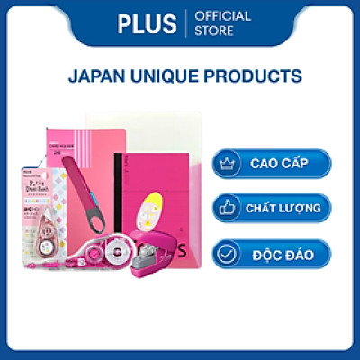 Combo Văn Phòng Phẩm PLUS Đặc Biệt - Màu Hồng