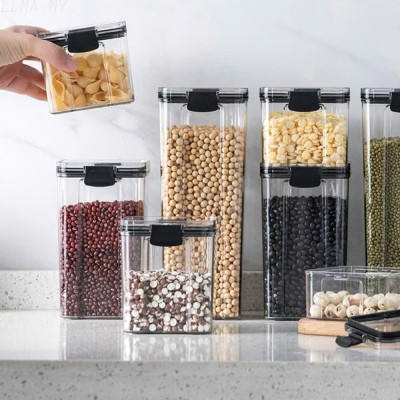 Set 5 Hộp Nhựa Đựng Ngũ Cốc H55, Bánh Kẹo, Thực Phẩm Khô - Hộp Đựng Trong Suốt Nắp Kín Chống Ẩm Cao Cấp - HÀNG CHÍNH HÃNG MINIIN